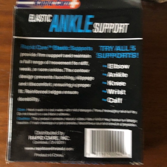 COPY - Rapid Care Elastic Ankle Support (unisex) sock- 844 $8 or π¦ - Picture 2 of 2